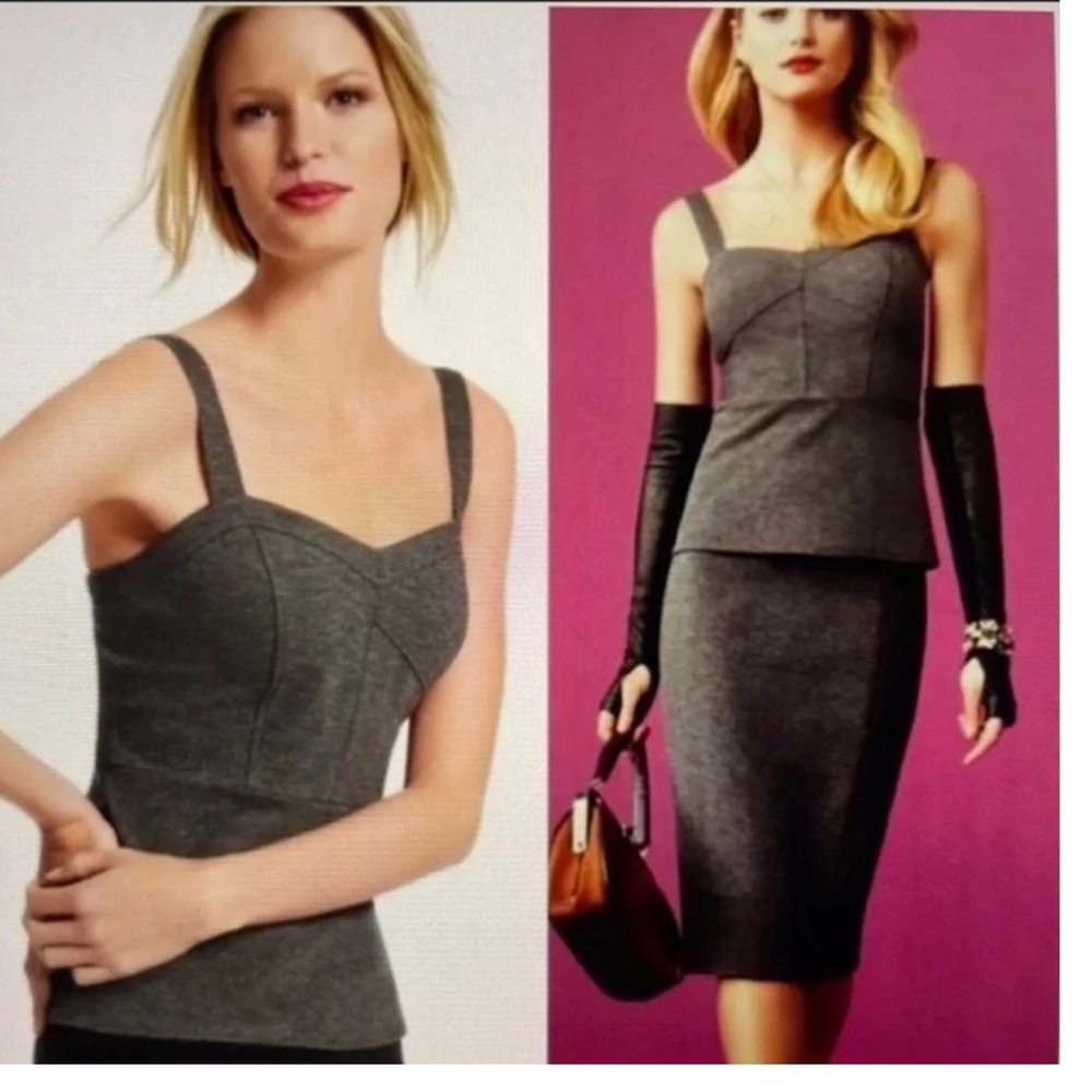 CAbi Charcoal Gray Top